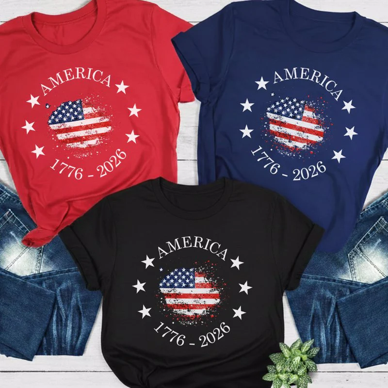 America 250th Anniversary Shirt, Patriotic Usa Flag Tee, 4th Of July Independence Day Gift